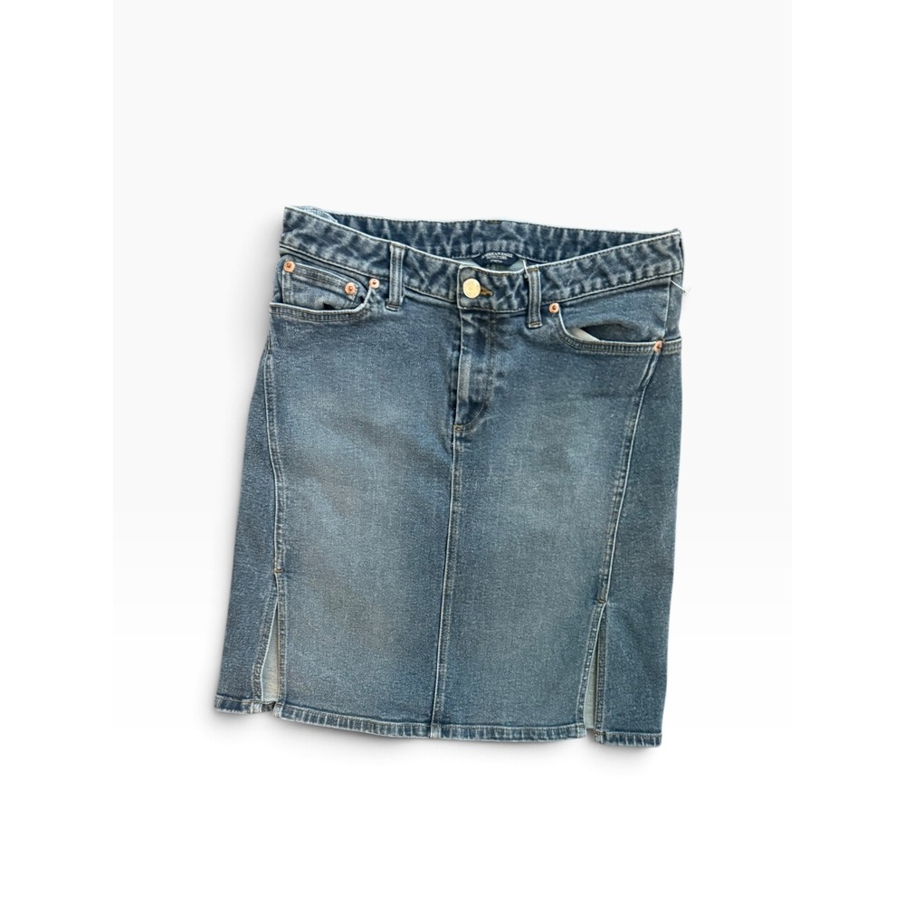 American Eagle Outfitters Medium Wash Stretch Denim Mini Skirt Size 6